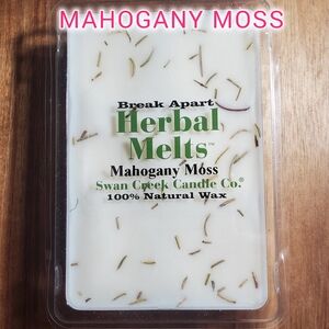 MAHOGANY MOSS SWAN CREEK CANDLE CO Herbal Melts Natural Wax 5.25 oz